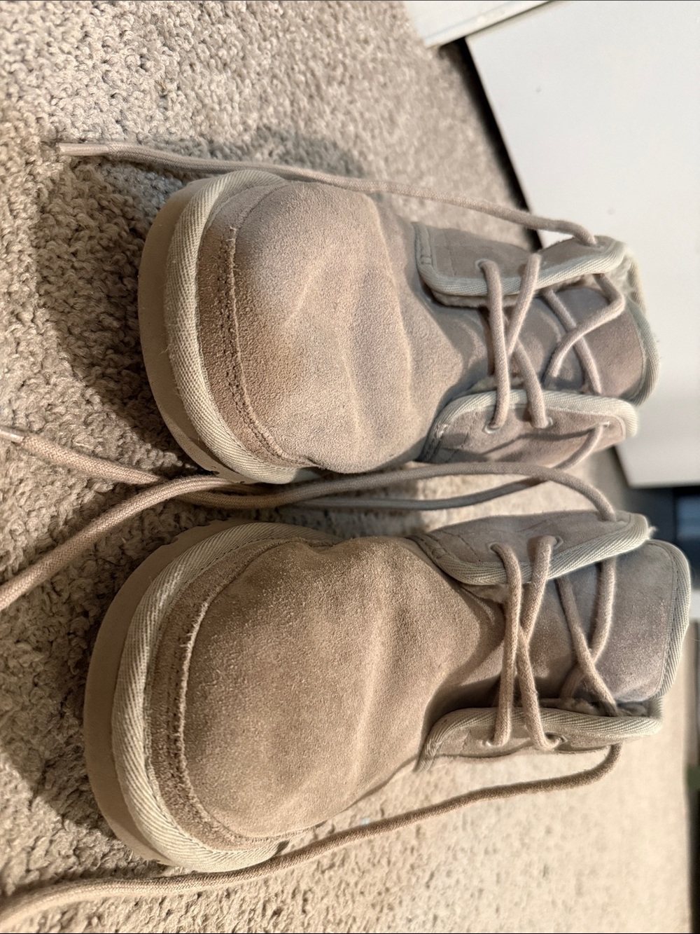 UGG Suede Ankle Boots in Light Taupe